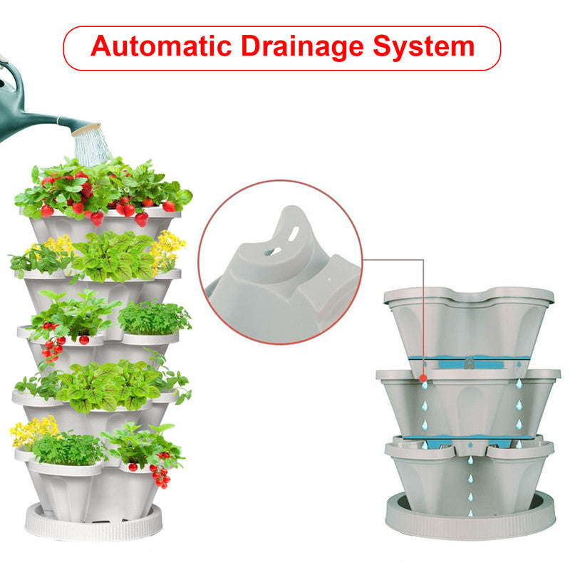 5-Tier Vertical Garden Planter - Indoor/Outdoor